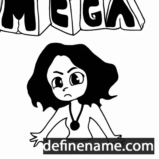 cartoon of the name Mea