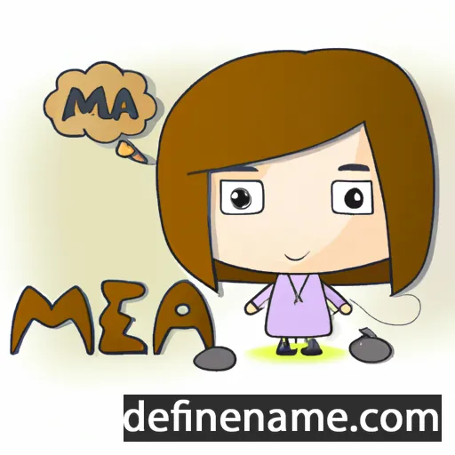 cartoon of the name Mea