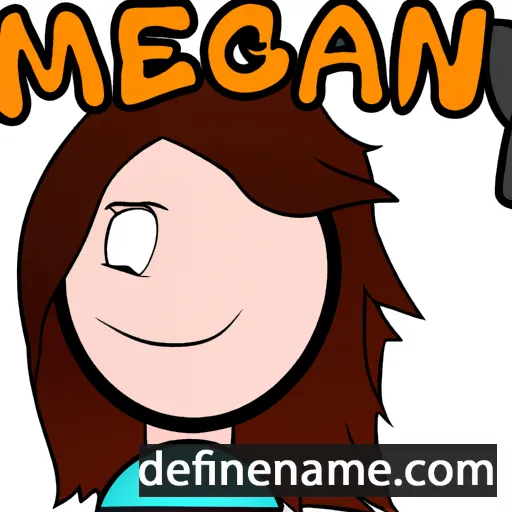 cartoon of the name Meagen