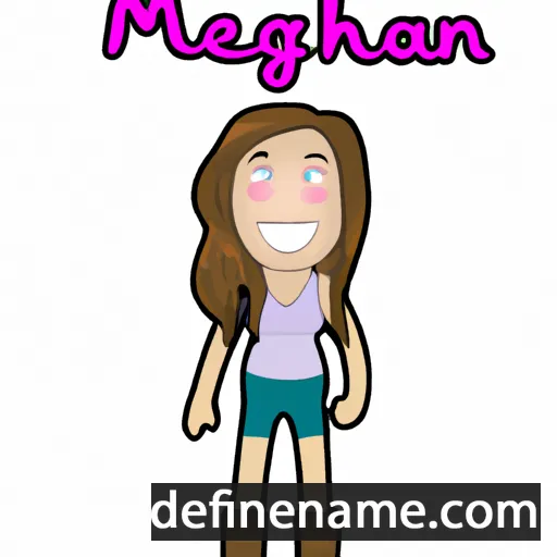 cartoon of the name Meaghanne