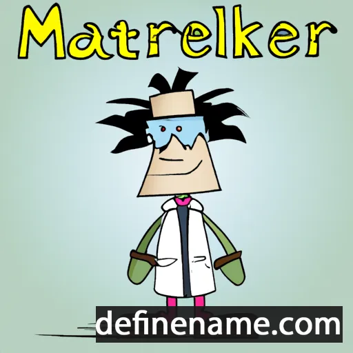 cartoon of the name Meaker