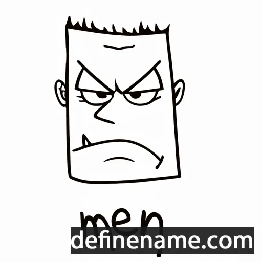 cartoon of the name Mean