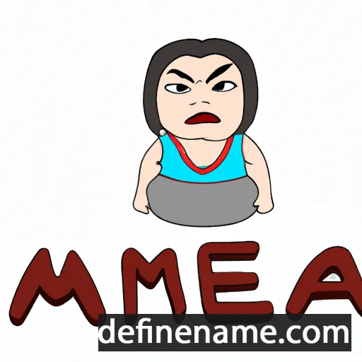 cartoon of the name Meanma