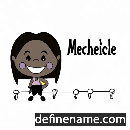 cartoon of the name Mechelle