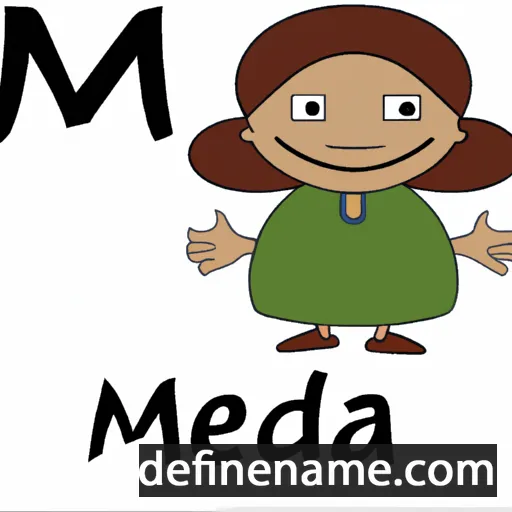 cartoon of the name Meda