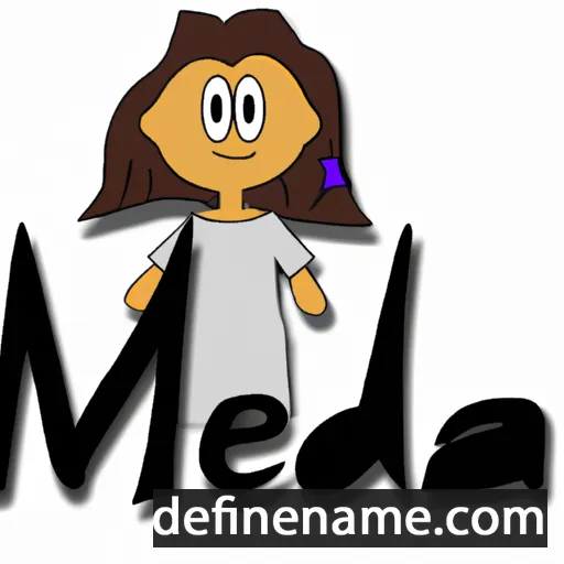 cartoon of the name Meda