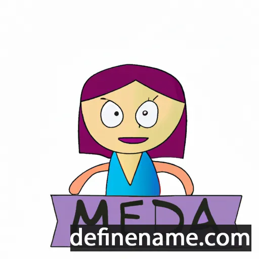 cartoon of the name Meda