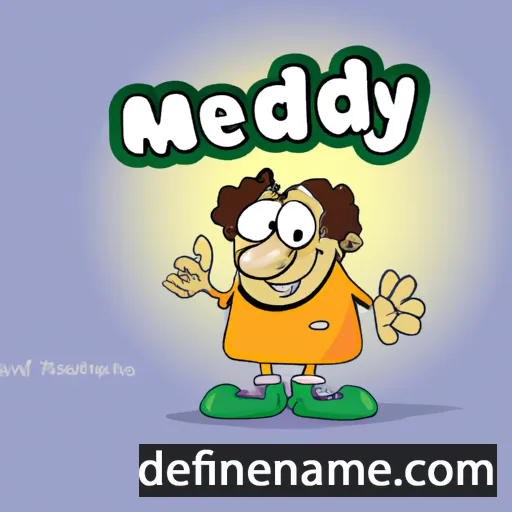 cartoon of the name Meddyf