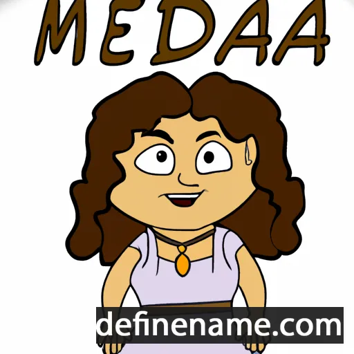 cartoon of the name Medeea