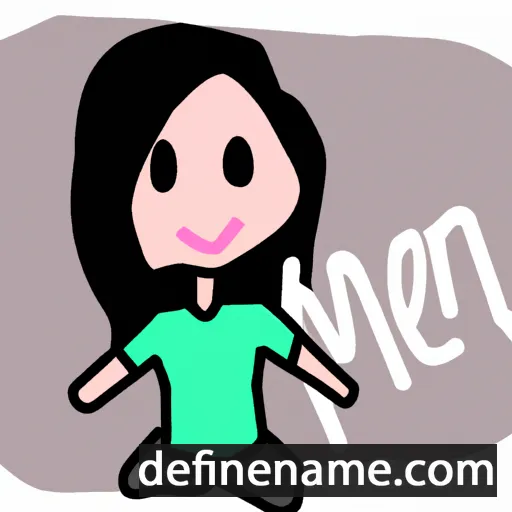 cartoon of the name Méen