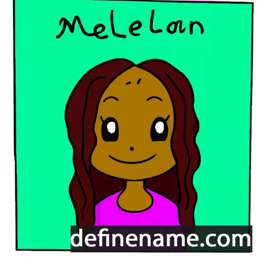 cartoon of the name Mélanîn