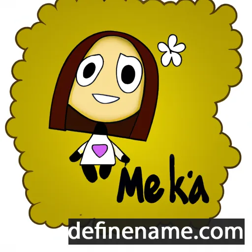 cartoon of the name Mélika