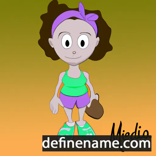 cartoon of the name Mélinda