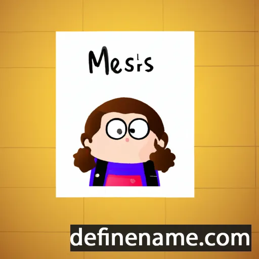 cartoon of the name Mélisse