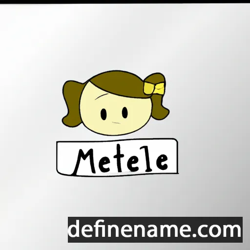 cartoon of the name Mélitte