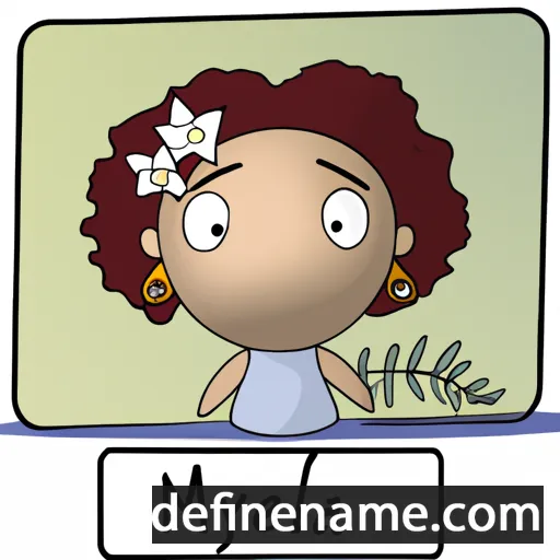 cartoon of the name Mélya