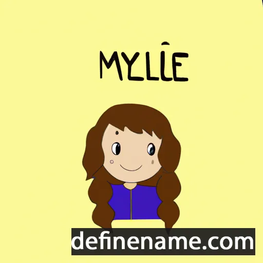 cartoon of the name Mélyne