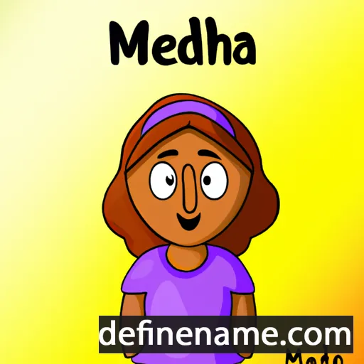 cartoon of the name Medha