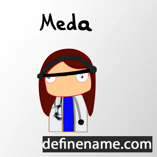 cartoon of the name Mediha