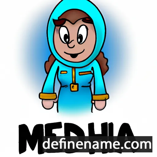 cartoon of the name Medinah