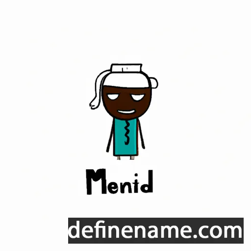 cartoon of the name Medjine