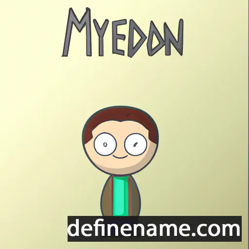 cartoon of the name Medwyn