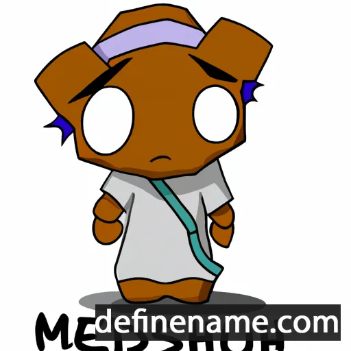 cartoon of the name Meedhush