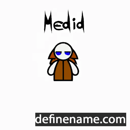 cartoon of the name Meeʹdrai