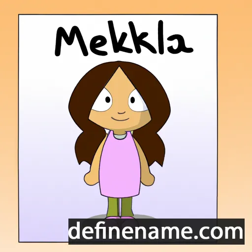 cartoon of the name Meelika