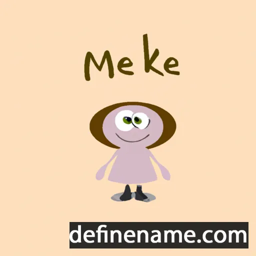 cartoon of the name Meelike