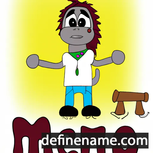 cartoon of the name Meeno