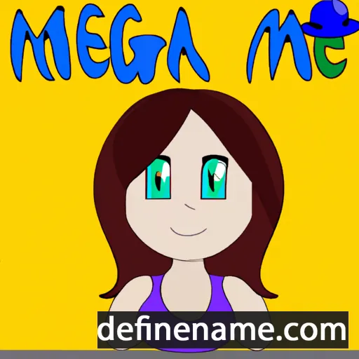 cartoon of the name Megana