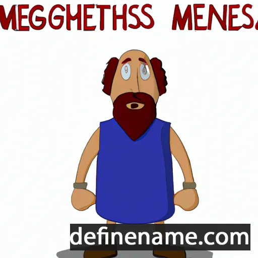 cartoon of the name Megasthenes