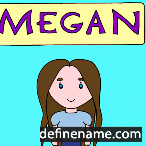 cartoon of the name Meggan