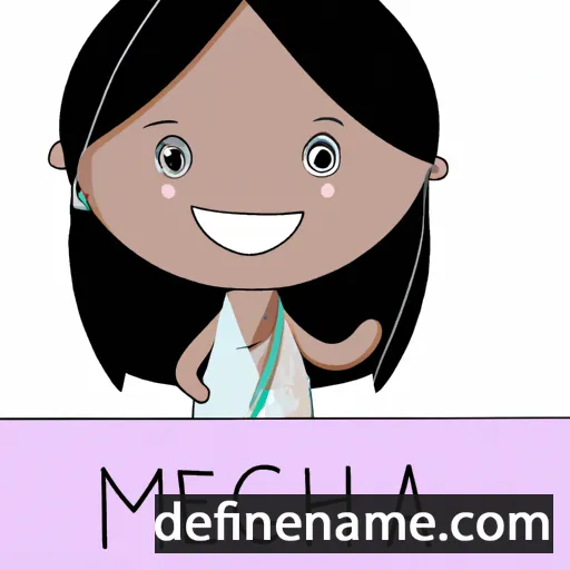 cartoon of the name Meghna