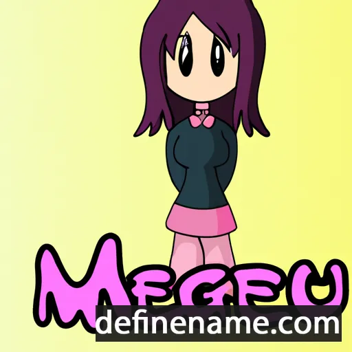 cartoon of the name Megurine