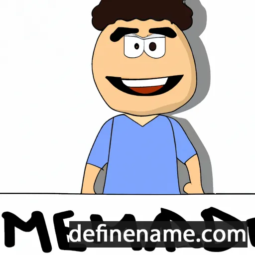 cartoon of the name Mehamed