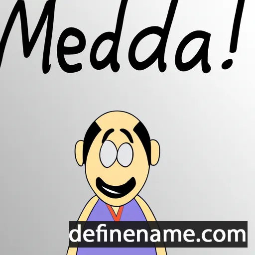 cartoon of the name Mehamedali