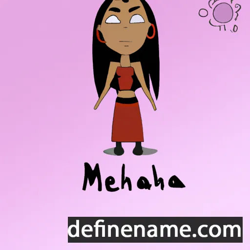 cartoon of the name Mehana