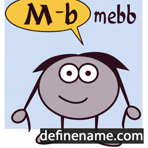 cartoon of the name Mehb