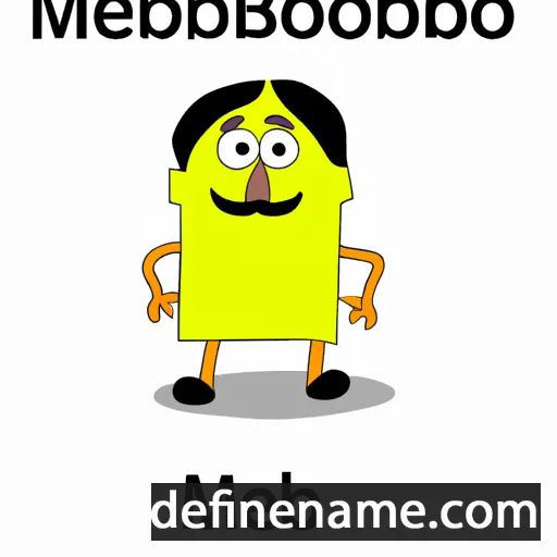 cartoon of the name Mehboob