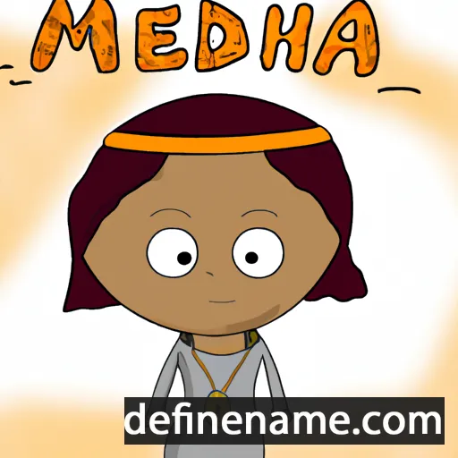 cartoon of the name Mehdia