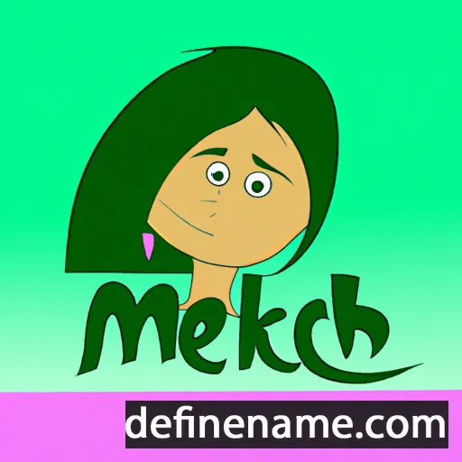 cartoon of the name Mehek