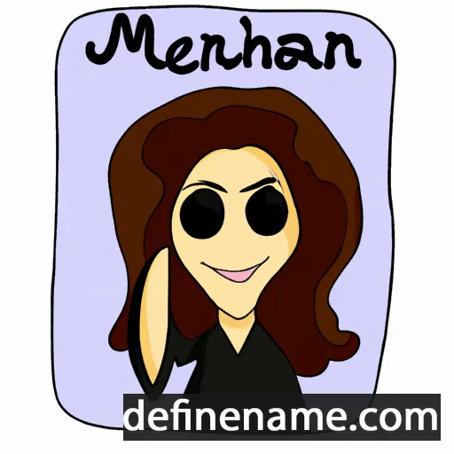 cartoon of the name Mehraneh