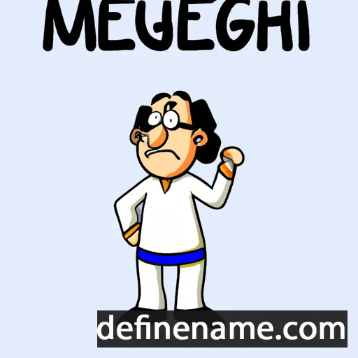 cartoon of the name Mehrigul