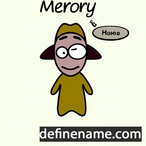 cartoon of the name Mehriro'y