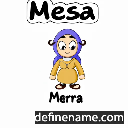 cartoon of the name Mehrsa