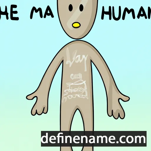 cartoon of the name Mehuman