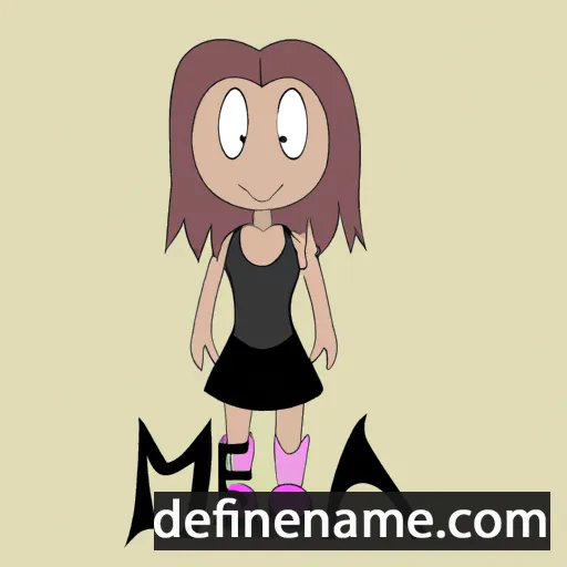 cartoon of the name Meia