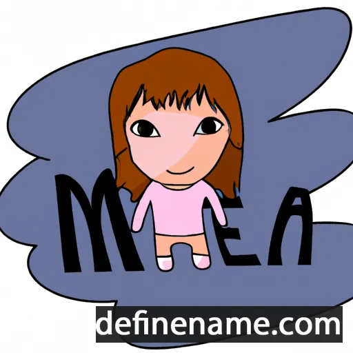 cartoon of the name Meia